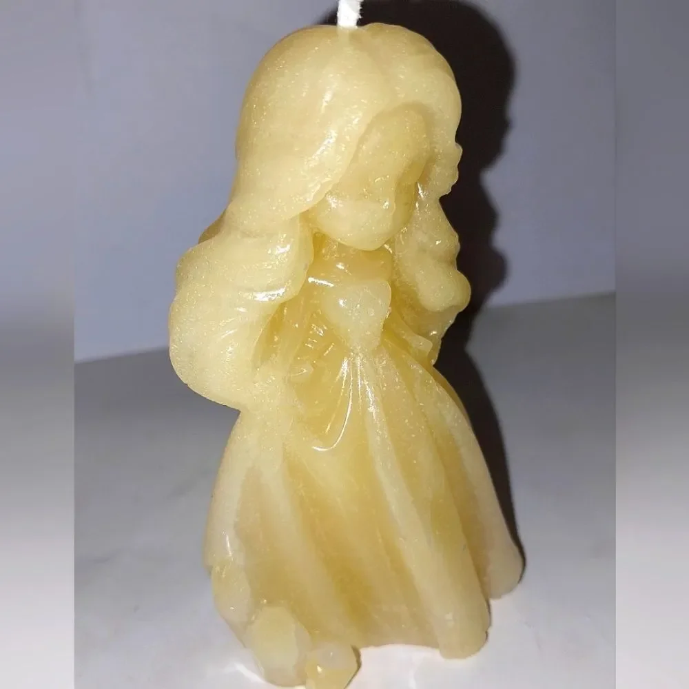 Hand crafted limited edition whimsical princess candle